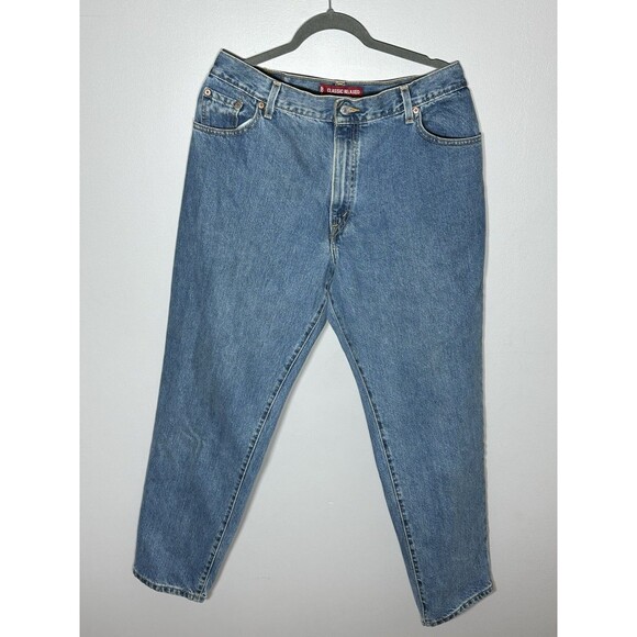 Vintage Levi's 550 Classic Relaxed Fit medium wash jeans 16 MIS M 100% Cotton - Picture 1 of 9